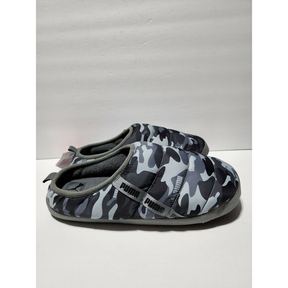 New PUMA SCUFF CAMO CAMOUFLAGE SLIPPERS MENS SIZE 11 BLACK HIGH RISE 385278-01 - Picture 1 of 10